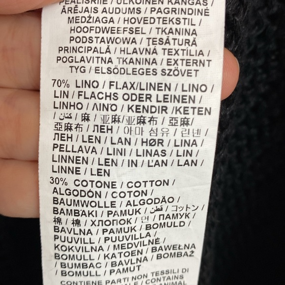 Piazza Sempione Crocket Black Knit Women's Sweater Cardigan size 46 - Picture 9 of 10